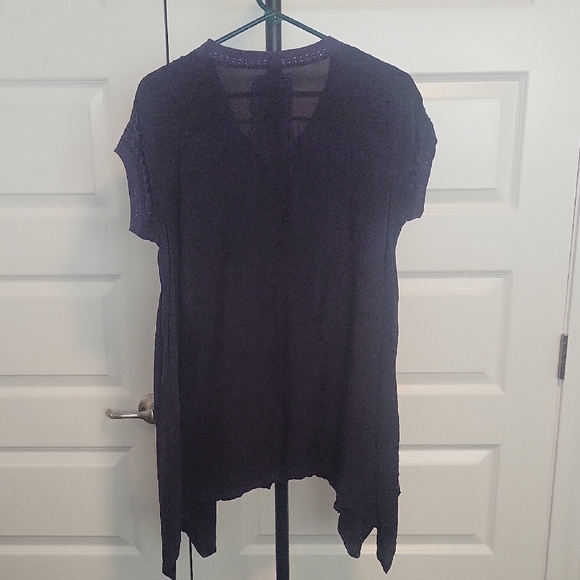 Johnny Was Deep Purple Tunic Top - Picture 3 of 13